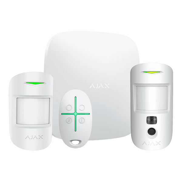 Ajax kit alarma para casa con fotografías kit starterkitcam