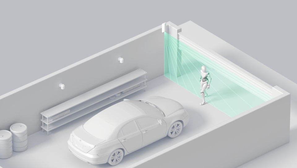 Ajax MotionProtect Curtain No debe faltar en un garaje particular